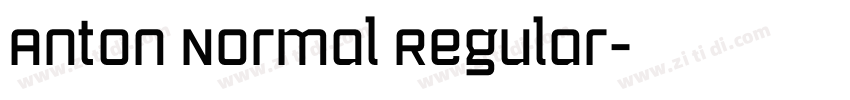 Anton Normal Regular字体转换
